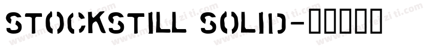Stockstill Solid字体转换